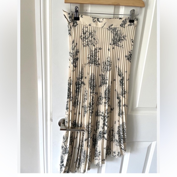 &Other Stories Toile de Jouy Pleated skirt size 2 - Picture 2 of 6
